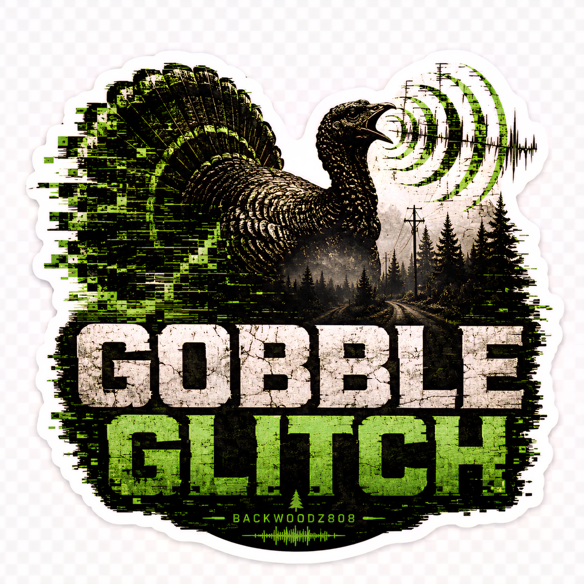 Shock gobble Vinyl Sticker