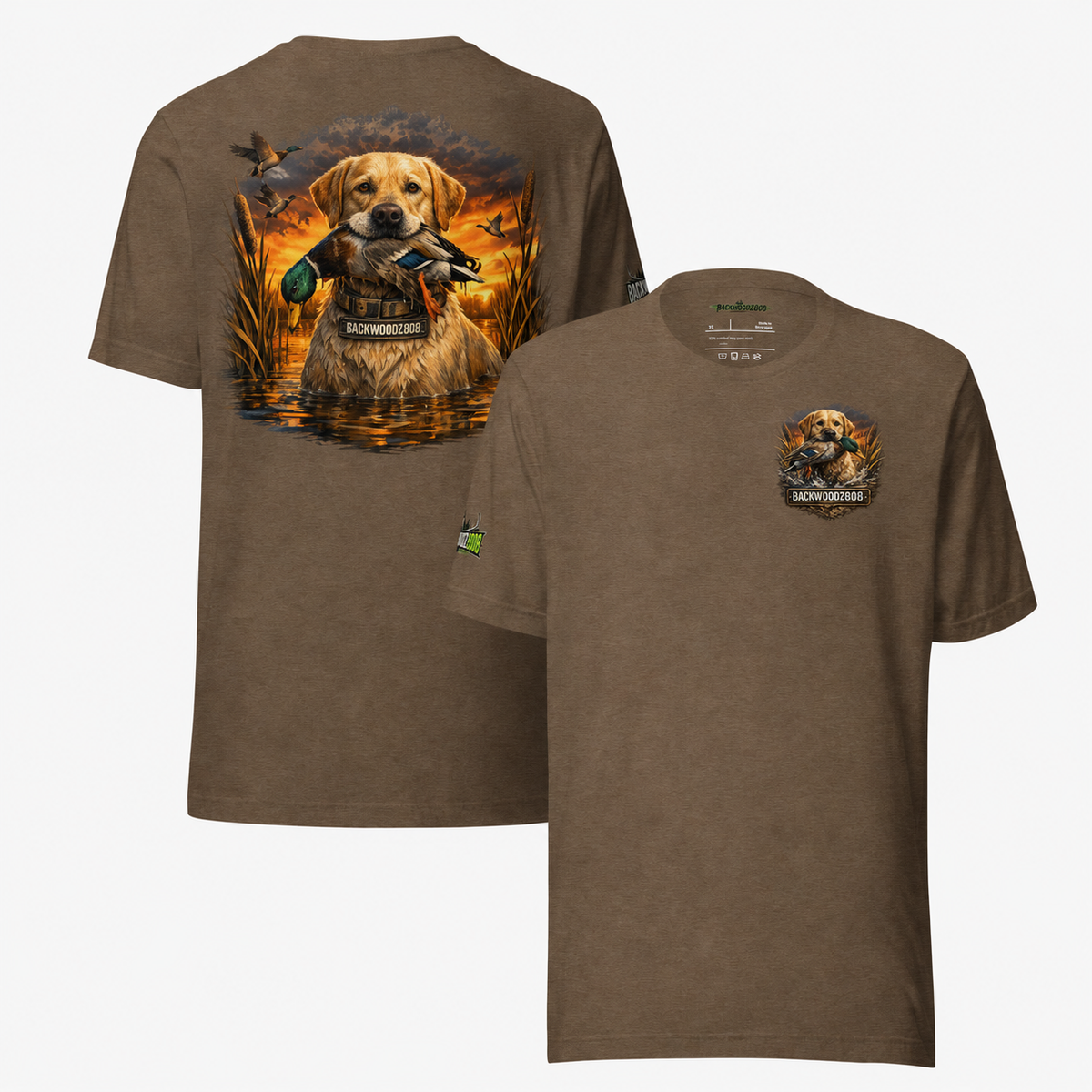 Mallard Mouth Duck Dog Tee | Backwoodz808 Waterfowl Shirt