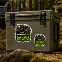 Backwoodz808 Woods Glitched Out Vinyl Sticker