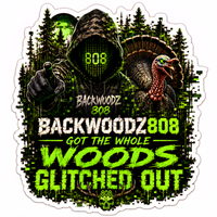 Backwoodz808 Woods Glitched Out Vinyl Sticker