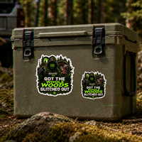 Woods World Glitched Out Vinyl Sticker