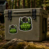 Swamp Glitched Out Vinyl Sticker