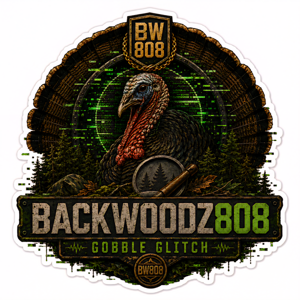 Backwoodz808 Gobble Glitch Vinyl Sticker