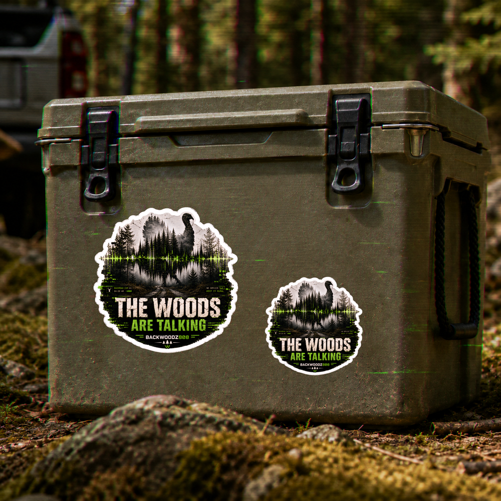 The Woods Are Talking Back Vinyl Sticker