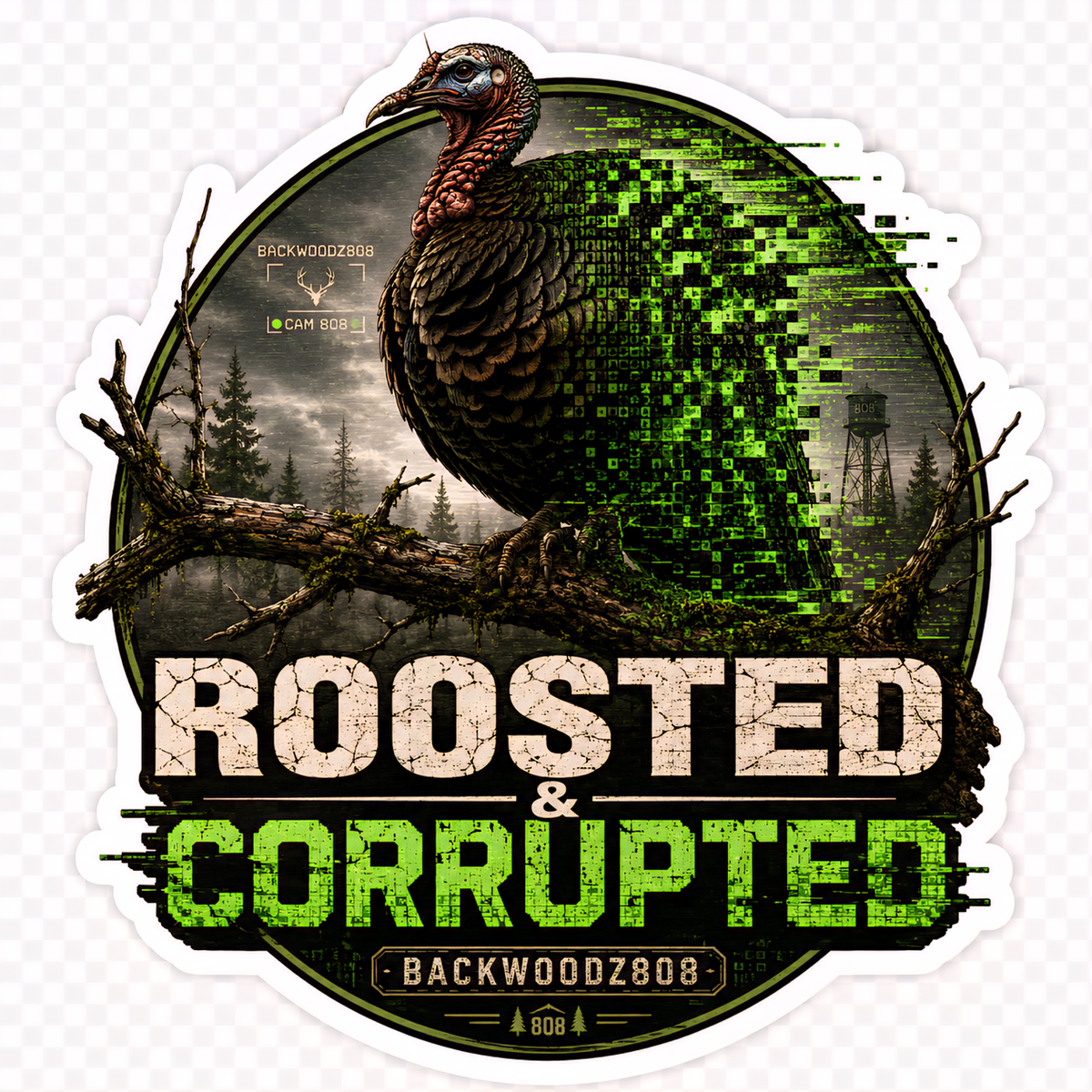 Roosted & Corrupted Vinyl Sticker