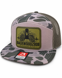 Goose Marsh – Backwoodz808 Laser-Engraved Patch Richardson Flat Bill Hat