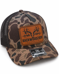 Whitetail Skull – Backwoodz808 Laser-Engraved Patch Richardson 112 Trucker Hat