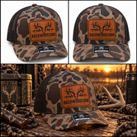 Whitetail Skull – Backwoodz808 Laser-Engraved Patch Richardson 112 Trucker Hat