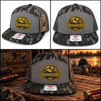 Golden Duck – Backwoodz808 Laser-Engraved Patch Richardson Flat Bill Hat