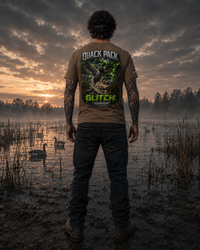 Quack Pack Glitch Mallard Duck Hunting Tee | Backwoodz808