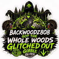 Backwoodz808 World Glitched Out Vinyl Sticker